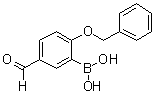 2-Benzyloxy-5-formylphenylboronic acid molecular structure (CAS 1310384-22-5)