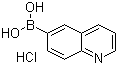 喹啉-6-基硼酸盐酸盐分子结构 (CAS 1310403-86-1)