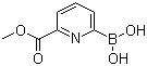 (6-(甲氧羰基)吡啶-2-基)硼酸分子结构 (CAS 1310404-17-1)