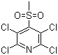 2,3,5,6-四氯-4-(甲磺酰)吡啶分子结构 (CAS 13108-52-6)