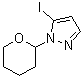structure of CAS# 1311197-82-6, 5-Iodo-1-(tetrahydro-2H-pyran-2-yl)-1H-pyrazole