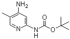 4-氨基-2-(叔丁氧羰基氨基)-5-甲基吡啶分子结构 (CAS 1311254-79-1)