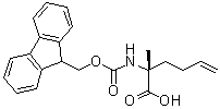 (2R)-2-[[芴甲氧羰基]氨基]-2-甲基-5-己烯酸分子结构 (CAS 1311933-82-0)