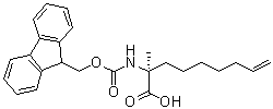 structure of CAS# 1311933-83-1, (2S)-2-[[(9H-芴-9-基甲氧基)羰基]氨基]-2-甲基-8-壬烯酸