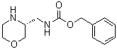 N-[[(3R)-吗啉-3-基]甲基]氨基甲酸苄酯分子结构 (CAS 1312161-60-6)