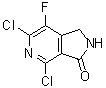 structure of CAS# 1312693-69-8, 4,6-二氯-7-氟-1H-吡咯并[3,4-c]吡啶-3(2H)-酮