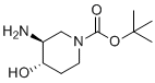 Tert-butyl (3s,4s)-3-amino-4-hydroxypiperidine-1-carboxylate molecular structure (CAS 1312812-78-4)