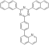 8-[4-(4,6-二-2-萘基-1,3,5-三嗪-2-基)苯基]喹啉分子结构 (CAS 1312928-44-1)