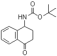 N-(1,2,3,4-四氢-4-氧代-1-萘基)氨基甲酸叔丁酯分子结构 (CAS 1313021-93-0)