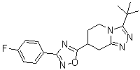 CAS 登录号：1313498-08-6, 3-叔丁基-7-[3-(4-氟苯基)-1,2,4-恶二唑-5-基]-5,6,7,8-四氢-1,2,4-三唑并[4,3-a]吡啶