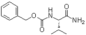 苄氧羰基-L-缬氨酰胺分子结构 (CAS 13139-28-1)