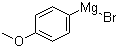 4-甲氧基苯基溴化镁分子结构 (CAS 13139-86-1)