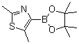 2,5-二甲基-4-(4,4,5,5-四甲基-1,3,2-二氧硼杂环戊烷-2-基)噻唑分子结构 (CAS 1314306-11-0)
