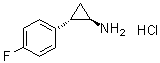 (1R,2S)-2-(4-氟苯基)环丙胺盐酸盐分子结构 (CAS 1314324-00-9)