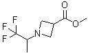1-(2,2,2-三氟-1-甲基乙基)吖丁啶-3-羧酸甲酯分子结构 (CAS 1314398-36-1)