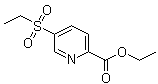 5-(乙基磺酰基)-2-吡啶羧酸乙酯分子结构 (CAS 1314406-40-0)