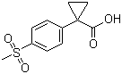 1-[4-(甲磺酰基)苯基]环丙烷羧酸分子结构 (CAS 1314738-62-9)