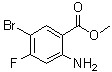 2-氨基-5-溴-4-氟苯甲酸甲酯分子结构 (CAS 1314987-34-2)