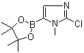structure of CAS# 1315281-29-8, 2-氯-1-甲基咪唑-5-硼酸频哪醇酯