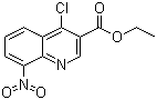 8-硝基-4-氯喹啉-3-羧酸乙酯分子结构 (CAS 131548-98-6)