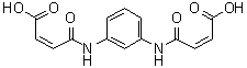 structure of CAS# 13161-99-4, (2Z,2'Z)-4,4'-(1,3-亚苯基二亚氨基)二[4-氧代-2-丁烯酸]