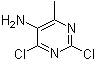 2,4-二氯-6-甲基嘧啶-5-胺分子结构 (CAS 13162-27-1)