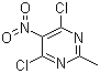 2-甲基-4,6-二氯-5-硝基嘧啶分子结构 (CAS 13162-43-1)