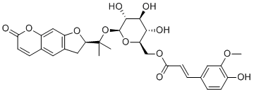 structure of CAS# 131623-14-8, 6'-阿魏酰基紫花前胡苷
