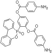 CAS 登录号：1316607-14-3, 2-(6-氧代-6H-二苯并[c,e][1,2]氧磷杂己环-6-基)-1,4-苯二酚 1,4-双(4-氨基苯甲酸)酯
