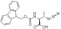 [S-(R*,R*)]-3-叠氮基-2-[[芴甲氧羰基]氨基]丁酸分子结构 (CAS 131669-42-6)
