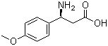 (S)-3-氨基-3-(4-甲氧基苯基)丙酸分子结构 (CAS 131690-56-7)