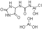 CAS # 1317-25-5, Alcloxa, Aluminum chlorohydroxy allantoinate, Chloro[(2,5-dioxo-4-imidazolidinyl)ureato]tetrahydroxydialuminum
