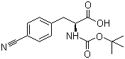 structure of CAS# 131724-45-3, (S)-N-Boc-4-Cyanophenylalanine