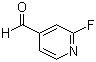 2-氟吡啶-4-甲醛分子结构 (CAS 131747-69-8)