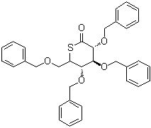 2,3,4,6-四-O-苄基-5-硫代-D-葡萄糖酸-1,5-内酯分子结构 (CAS 131757-92-1)