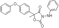 CAS # 131807-57-3, Famoxadone, 5-Methyl-5-(4-phenoxyphenyl)-3-(phenylamino)-2,4-oxazolidinedione