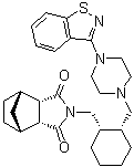 (3aR,4R,7S,7aS)-2-[[(1S,2R)-2-[[4-(1,2-苯并异噻唑-3-基)-1-哌嗪基]甲基]环己基]甲基]六氢-4,7-甲桥-1H-异吲哚-1,3(2H)-二酮分子结构 (CAS 1318074-24-6)
