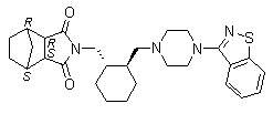 (3aR,4R,7S,7aS)-2-[[(1S,2S)-2-[[4-(1,2-苯并异噻唑-3-基)-1-哌嗪基]甲基]环己基]甲基]六氢-4,7-甲桥-1H-异吲哚-1,3(2H)-二酮分子结构 (CAS 1318074-27-9)