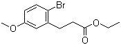 2-溴-5-甲氧基苯丙酸乙酯分子结构 (CAS 131819-11-9)