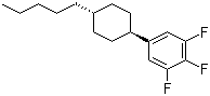 structure of CAS# 131819-22-2, 1,2,3-Trifluoro-5-(trans-4-pentylcyclohexyl)benzene