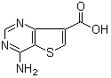 4-氨基噻吩并[3,2-d]嘧啶-7-羧酸分子结构 (CAS 1318242-98-6)