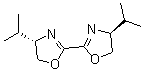 (4S,4'S)-(-)-4,4',5,5'-四氢-4,4'-二(1-甲基乙基)-2,2'-联恶唑分子结构 (CAS 131833-89-1)
