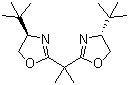 (R,R)-(-)-2,2'-异丙亚基双(4-叔丁基-2-恶唑啉)分子结构 (CAS 131833-97-1)