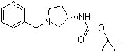 structure of CAS# 131852-53-4, (S)-(-)-1-苄基-3-(叔丁氧羰基氨基)吡咯烷