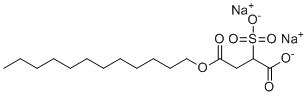 二钠4-十二烷基2-磺酸基琥珀酸盐分子结构 (CAS 13192-12-6)