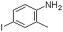structure of CAS# 13194-68-8, 2-Amino-5-iodotoluene