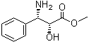 structure of CAS# 131968-74-6, (alphaR,betaS)-rel-beta-Amino-alpha-hydroxybenzenepropanoic acid methyl ester