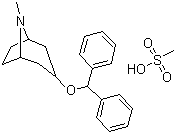 CAS # 132-17-2, Benztropine mesylate, Endo-3-(diphenylmethoxy)-8-methyl-8-azoniabicyclo[3.2.1]octane methanesulphonate
