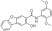 structure of CAS# 132-62-7, N-(2,5-二甲氧基苯基)-2-羟基二苯并呋喃-3-甲酰胺