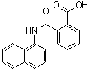 structure of CAS# 132-66-1, 2-(1-Naphthylcarbamoyl)benzoic acid